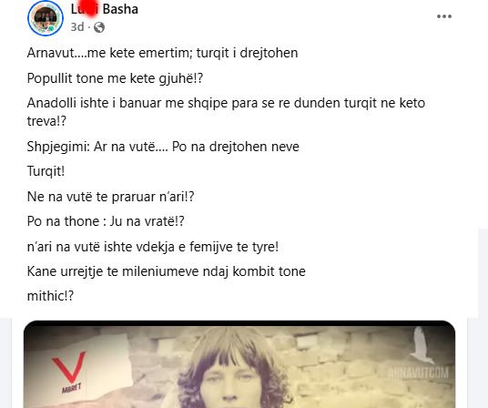 Arnavutluk Haber Sayfası’na Yönelik Hakaretler Arnavutluk Haber Sayfası, sosyal medya