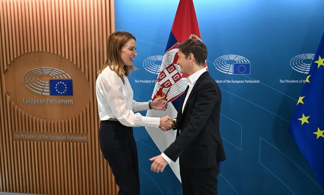 Sırbistan ve Avrupa Parlamentosu Arasında İşbirliği Görüşmesi Sırbistan Başbakanı Ana