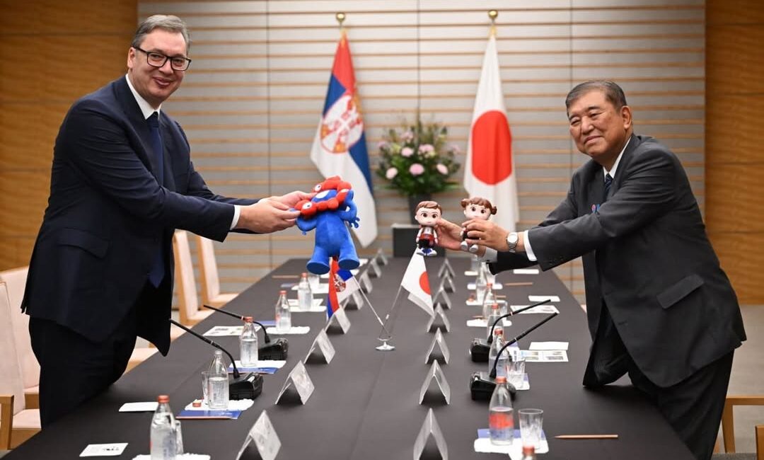 Sırbistan Devlet Başkanı Vučić Japonya Başbakanı Ishiba ile Görüştü Sırbistan