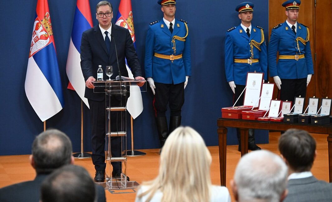 Sırp Birliği Günü’nde Önemli Ödüller Verildi Sırbistan Cumhurbaşkanı Aleksandar Vučić,