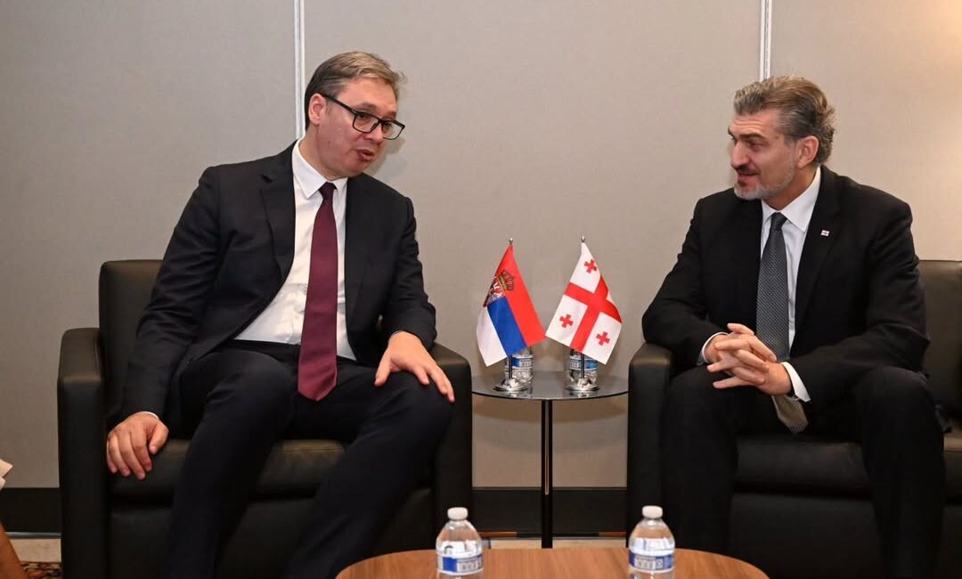 Sırbistan ve Gürcistan Arasında Dostluk Köprüsü Sırbistan Cumhurbaşkanı Aleksandar Vučić,