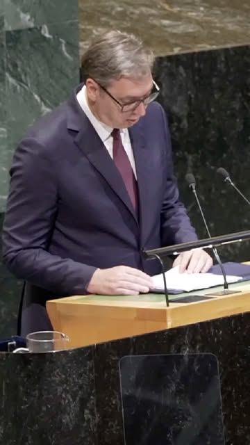 Sırbistan Lideri Vučić, BM’de Pozitif Mesaj Verdi Sırbistan Cumhurbaşkanı Aleksandar