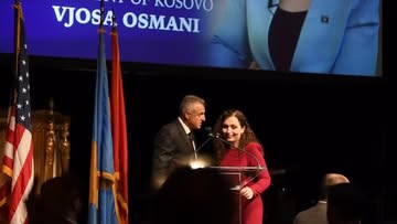 Osmani’nin New York’taki Konuşması Kuzey Makedonya Devlet Başkanı Vjosa Osmani,